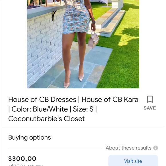Dresses House Of Cb Kara Xs Dress New With Tag And Box Poshmark